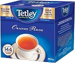 Tetley Orange Pekoe Black Tea - 144 Tea Bags, 454 Grams, Contains Caffeine