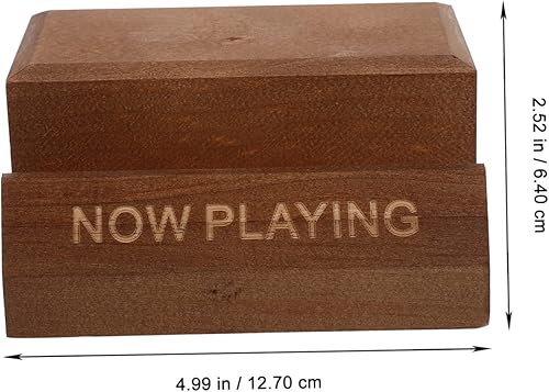 Miniatura 2 de IMIKEYA Estante de discos de vinilo que ahora reproduce soporte de discos de vinilo Soporte de reproductor de discos de vinilo Soporte de discos de