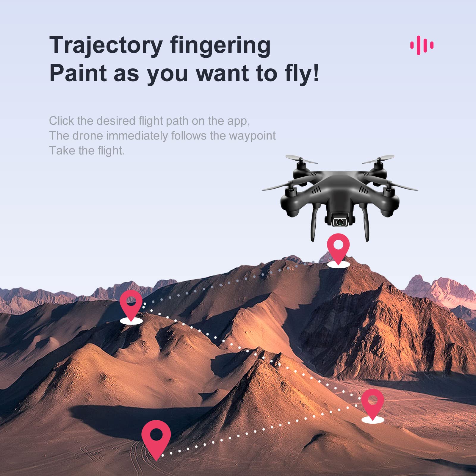 Dron 4K, quadkopter o wysokiej rozdzielczo艣ci, mini-pilot zabawka samolotowa, transmisja obrazu w wysokiej rozdzielczo艣ci Wi-Fi, inteligentny system zawisu