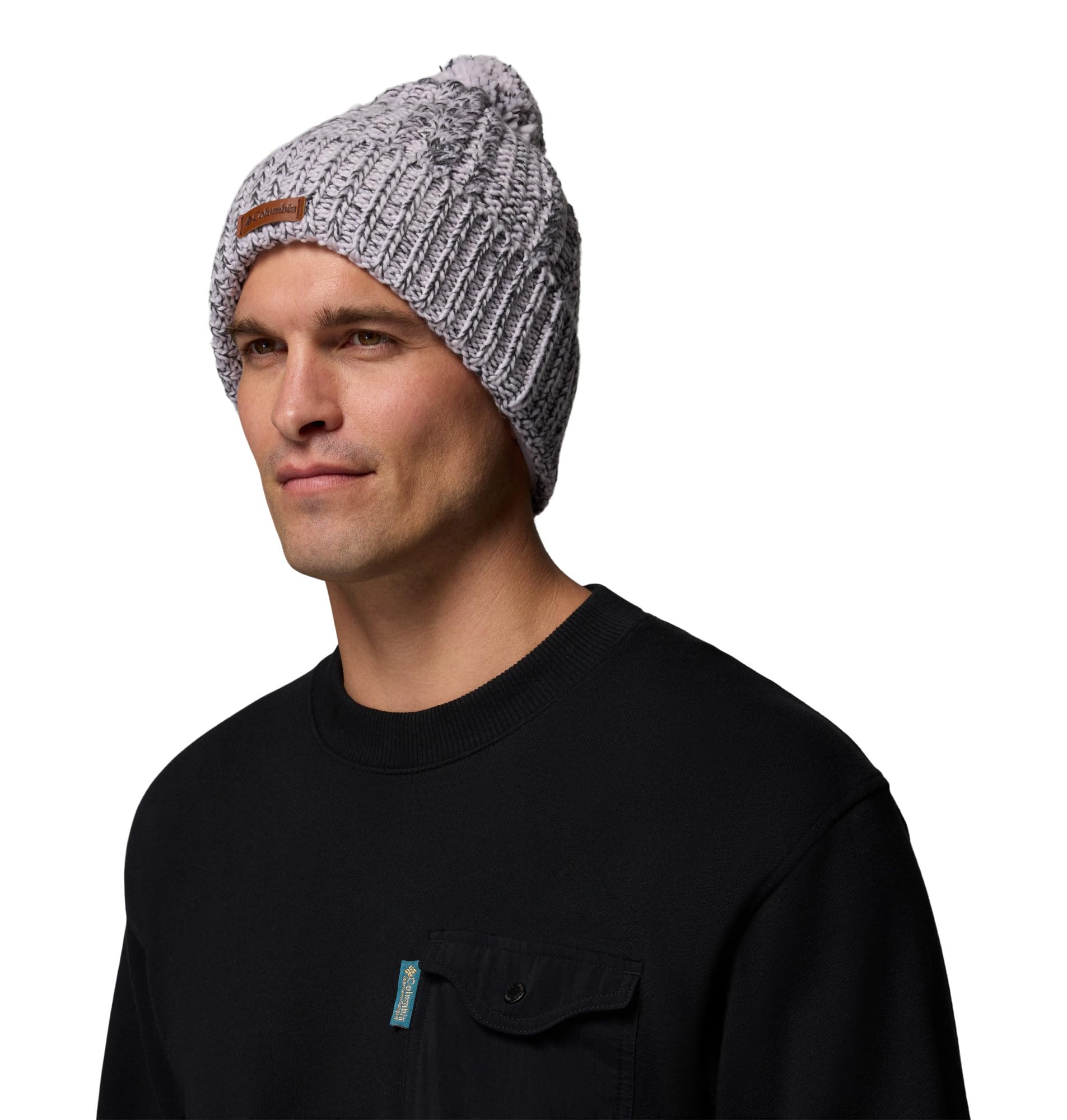 Columbia Cozy Ridge Beanie, Lavender Pearl/Shark Marled, One Size