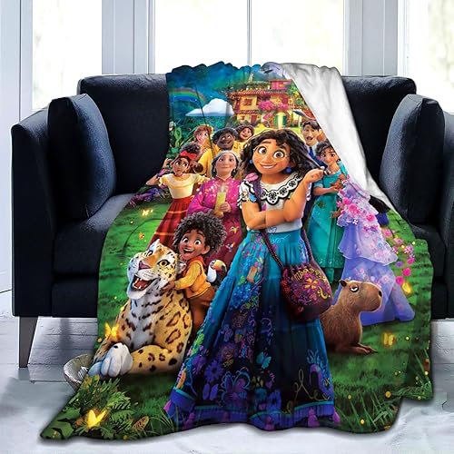 Manta de franela de anime bonita, ropa de cama cómoda, regalos para niñas, niños y adultos, cama, sofá, sala de estar, todas las estaciones, 50 x 40