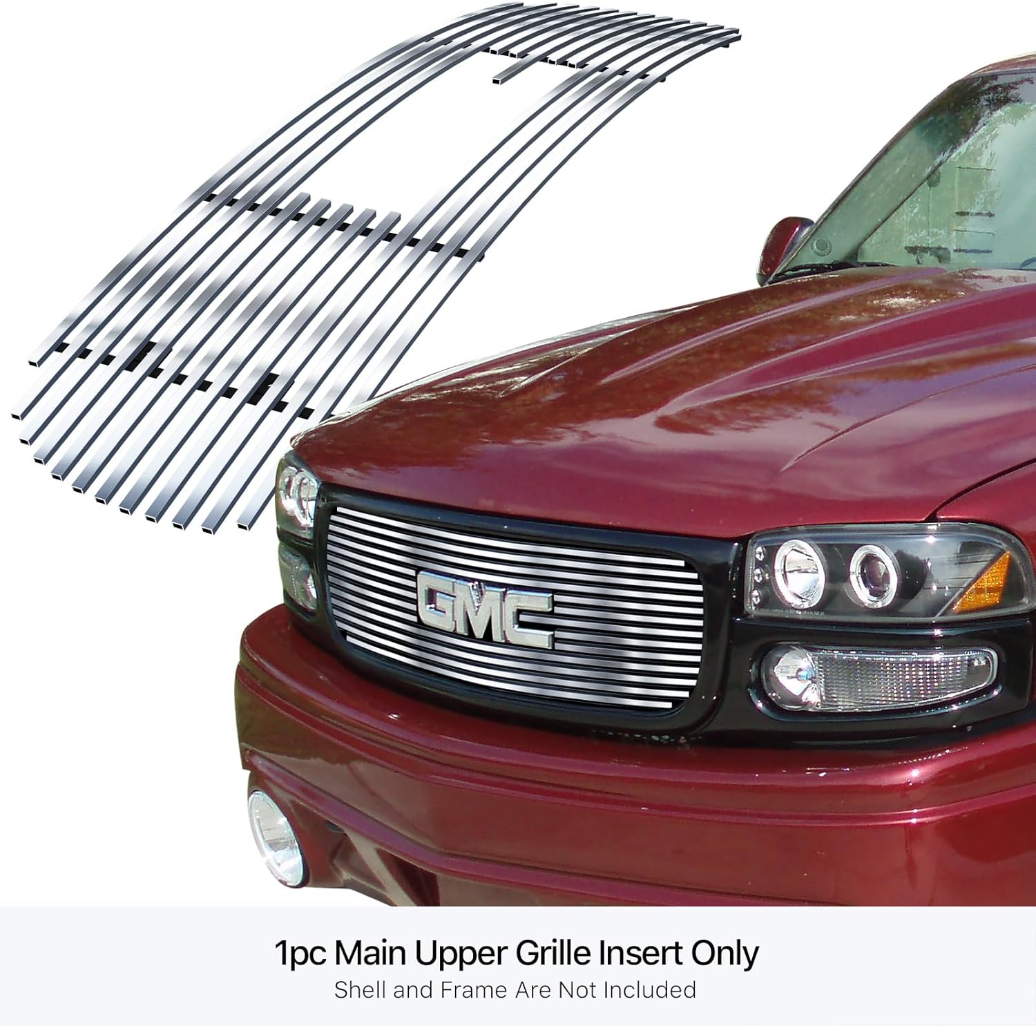 APS Compatible with 1999-2002 GMC Sierra 1500 2500 2001-2006 GMC Yukon Main Upper Billet Grille G65703A