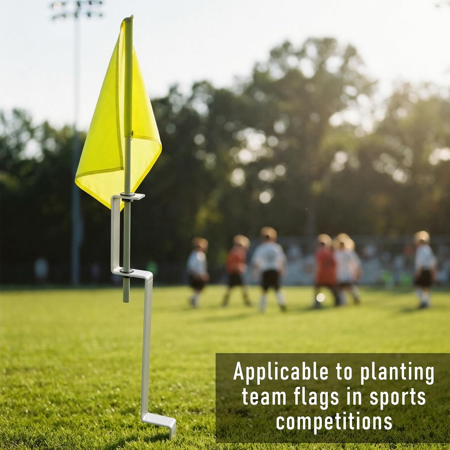 LEIFIDE 20 Inch Aluminum Flag Staff Spike Holder Cemetery Memorial Flag Holder Grave Marker Burial Flagpole Display American Stick Stand for Yard Displays 250th Anniversary Memorial Day Decoration - Image 6