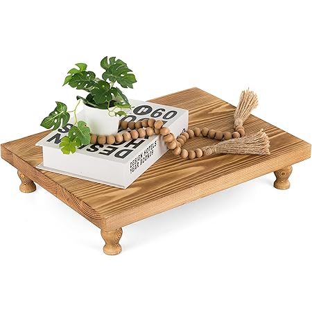 Amazon.com: Hanobe Round Wood Display Riser: Rustic Wooden Risers ...