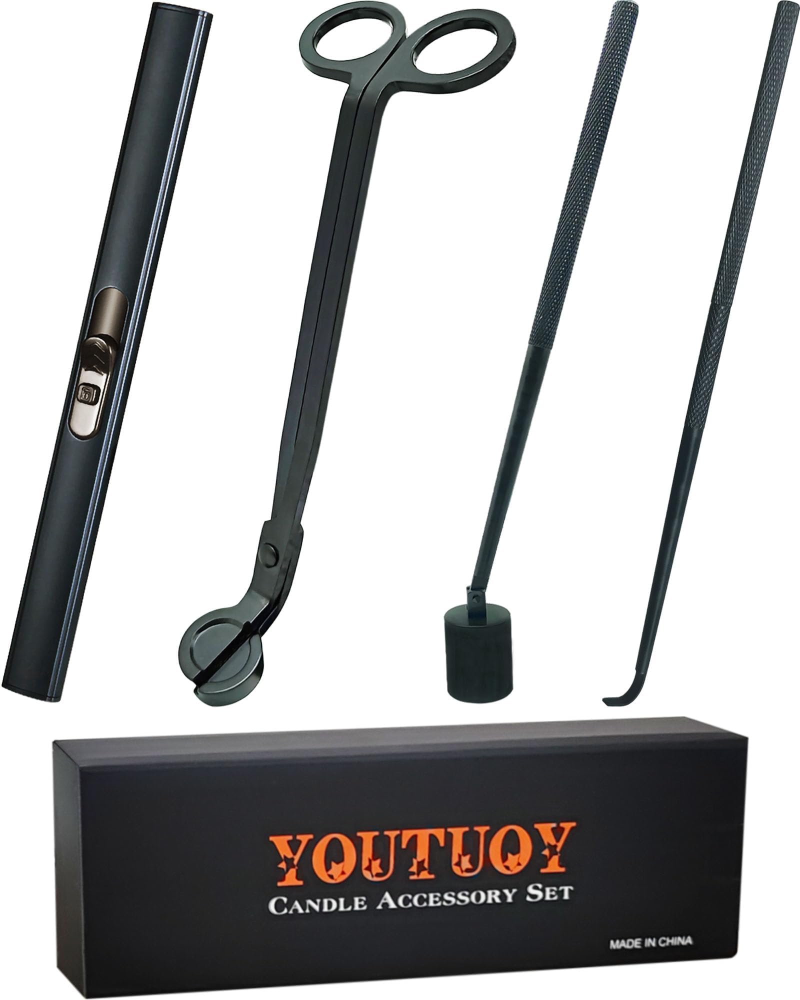 B & B KREASHIONS 4 in 1 Candle Wick Trimmer Stainless Steel Wick Trimmer, Candle