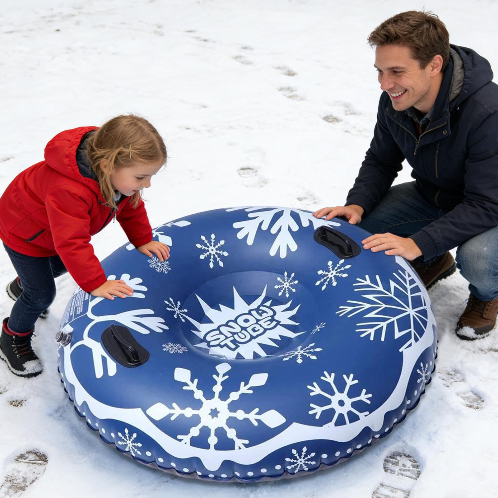 Tubo da neve | Tubo gonfiabile per neve – Anello resistente all'abrasione per attività di slittino | Per attività all'aperto in inverno, su marciapiedi, in piscina, am, durante sport, riunioni e feste