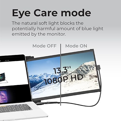 Miniatura 4 de Mobile Pixels 2024 - Monitor portátil de 13.3 pulgadas, extensor de monitor de computadora portátil Full HD IPS 1080P, USB CUSB A Plug and Play,