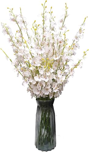 Miniatura 6 de Flores artificiales de seda, flores artificiales a granel, para boda, fiesta, hogar, oficina, decoración, no incluye jarrón