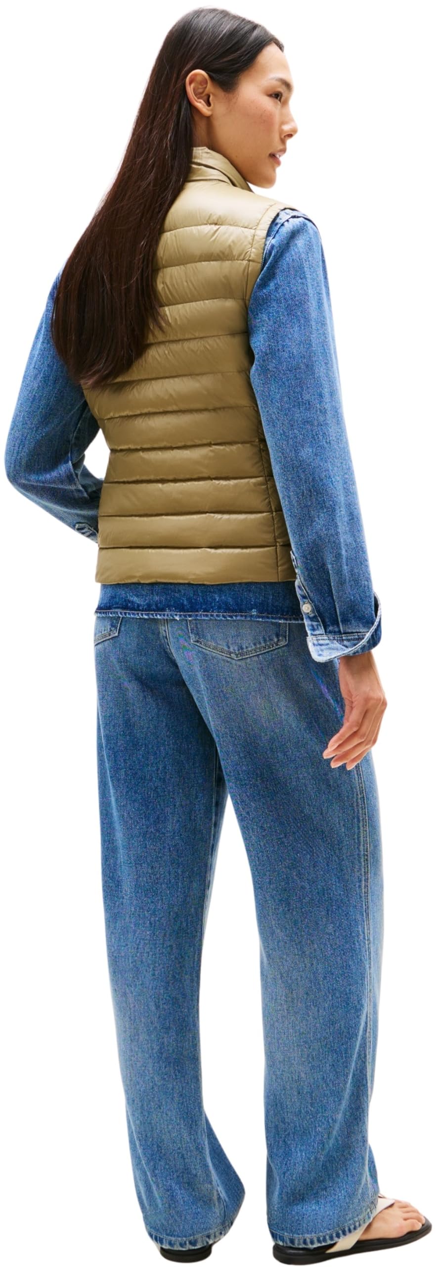 Tommy Hilfiger Donna Gilet con Collo a Lupetto