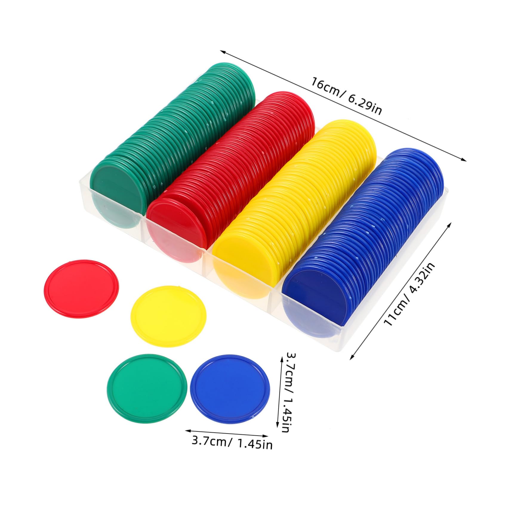 Fichas de Bingo de Plástico Diseño Portátil y Apariencia Realista 160 Piezas para Juegos Educativos y Recompensas Aula para Estudiantes y Niños