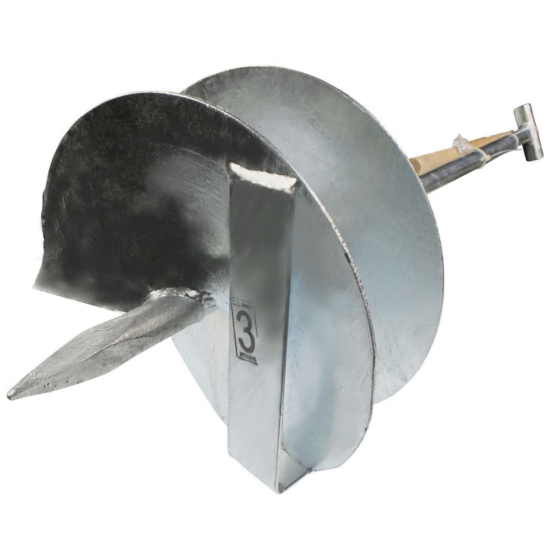 Erdlochbohrer 300 mm DN verzinkt Erdbohrer 30 cm Lochbohrer Handbohrer Pfahlbohrer Gartenbohrer Palisadenbohrer Handerdbohrer Erdbohrgerät