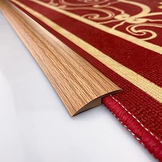 20FT Floor Transition Strip,Carpet to Tile Transition Strip,Self Adhesive - PVC Carpet and Floor Edge Trim,for Threshold Transitions Less Than 5mm in Height,Wood to Tile,(Yellow Oak Color)
