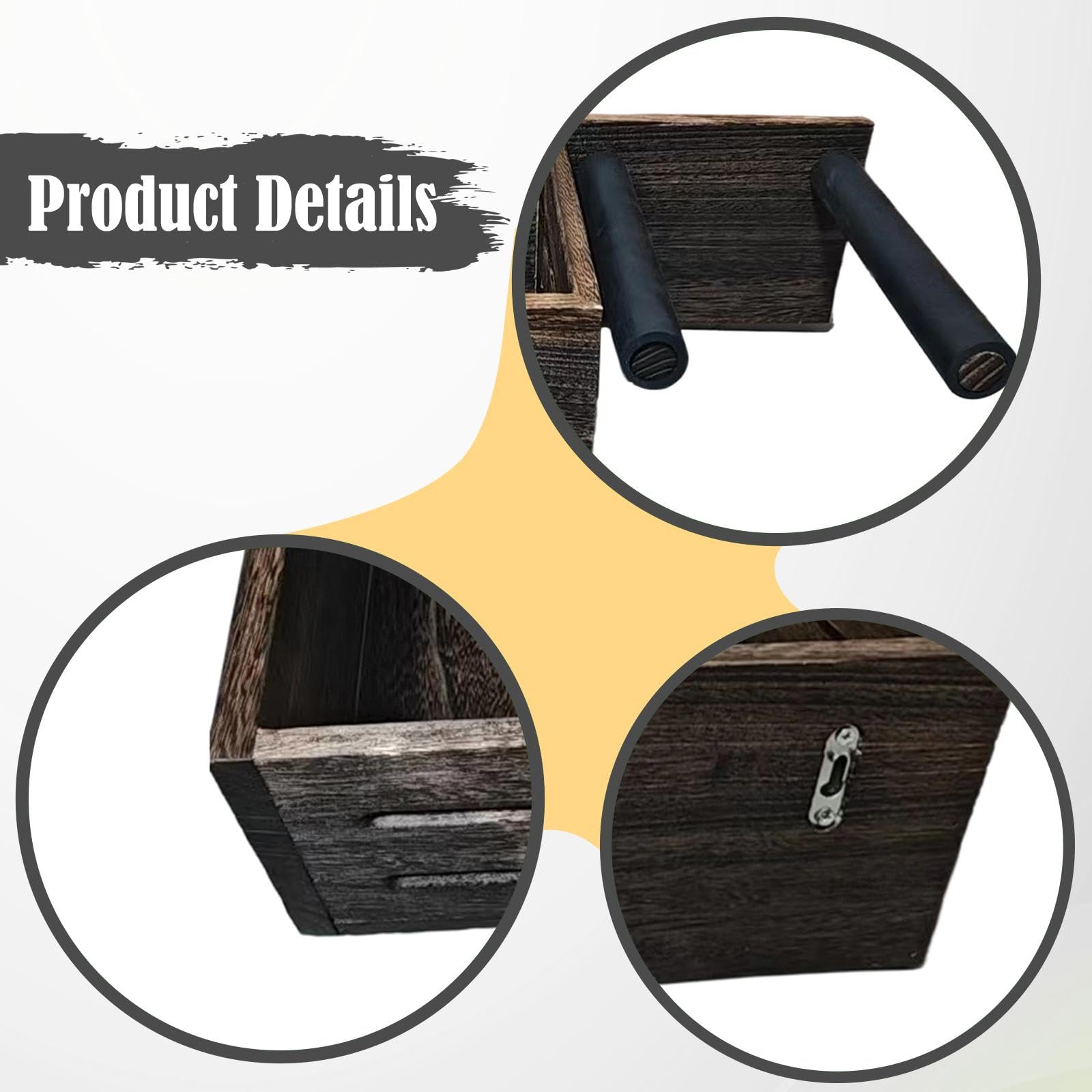 perfk Supporto da Parete per Racchetta da Tennis, Facile da installare, Contenitore per Palline in Legno per, Ufficio, Campo da Bar