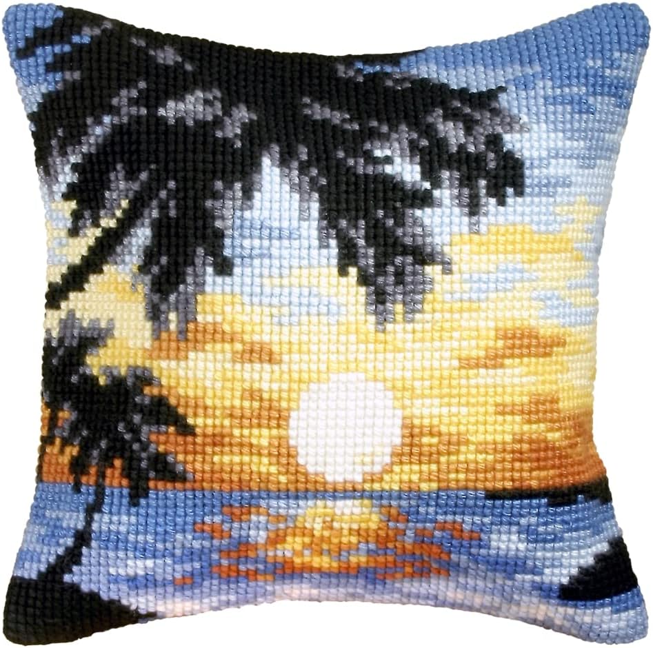 Sunset in Paradise Cushion Front - Cross Stitch Kit