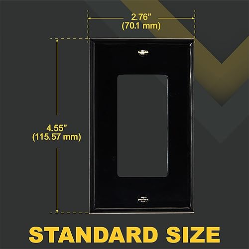 Miniatura 4 de Faith Cubierta decorativa para interruptor de luz o placa de pared de toma de receptáculo, 1 banda de 4.55 x 2.75 pulgadas, termoplástico de