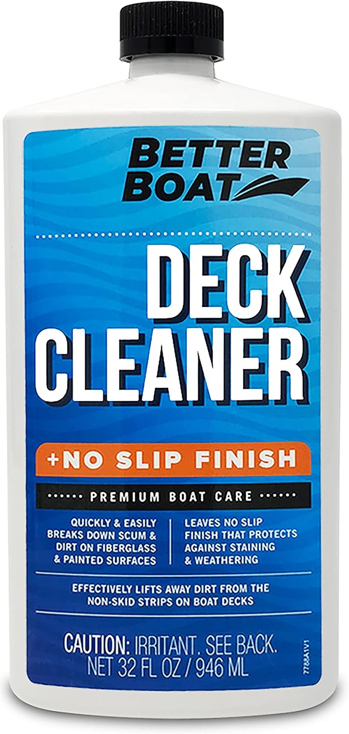 Boat Deck Cleaner Marine Grade to Clean Anti Stick Surfaces and Non Stick Floor on Boats : Sports & Outdoors