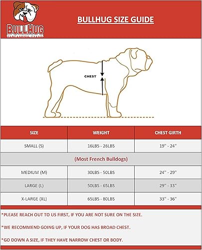 Miniatura 5 de BULLHUG Arnés  Hecho para perros de pecho más grande como bulldogs ingleses, bulldogs franceses, pugs y más. Evita que los perros tiren y se