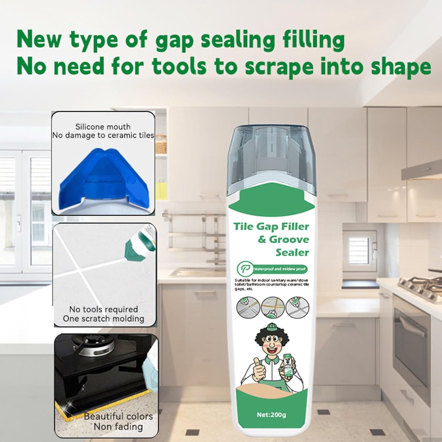 Bath Putty - 200g Quick Dry, Safe and | Waterproof Shower Putty - for Sink, Toilet, Tub, Wall, Window, Kitchen, Home, Apartment, Bedroom, Office