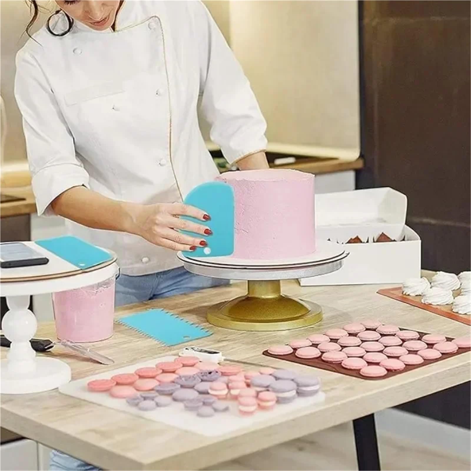 poche à douille, Sacs à douille en Silicone, ensemble de douilles pâtisserie, décoration gobelets papier for cupcakes, outils cuisson(18 Pcs)