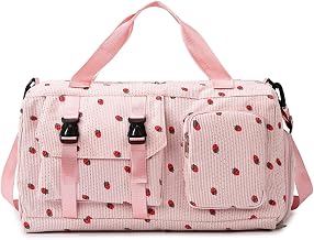 Sporttasche Damen, Schwimmtasche, Saunatasche Damen Groß, Gym Bag, mit Nassen Taschen und Schuhlager, Viele Taschen, für Yoga, Fitness, Reisen, Schwimmen (Rosa)