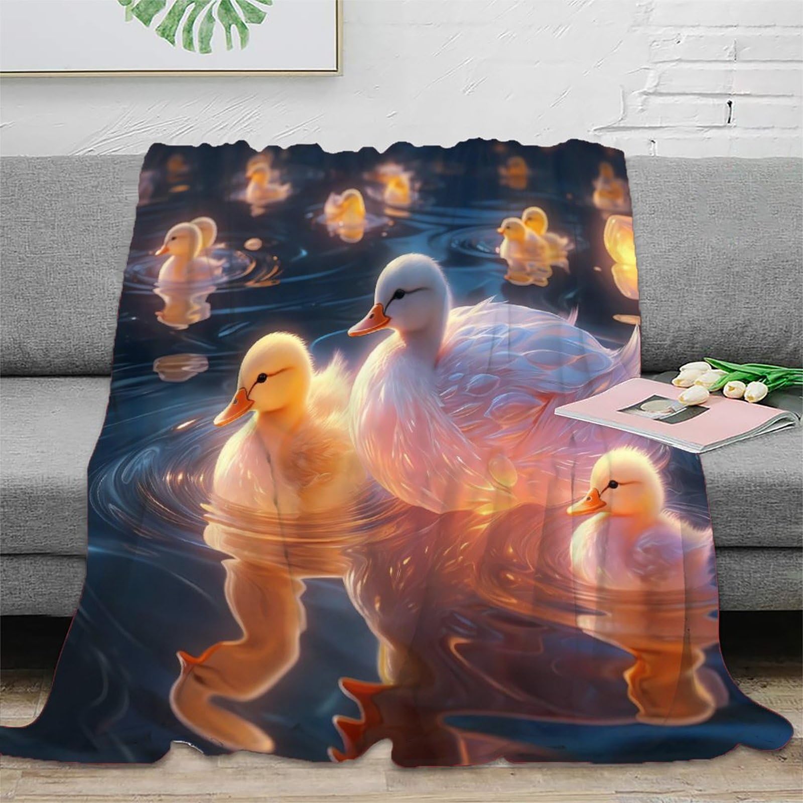 Couverture canard 3D cadeau doux et réconfortant pour enfants et couples