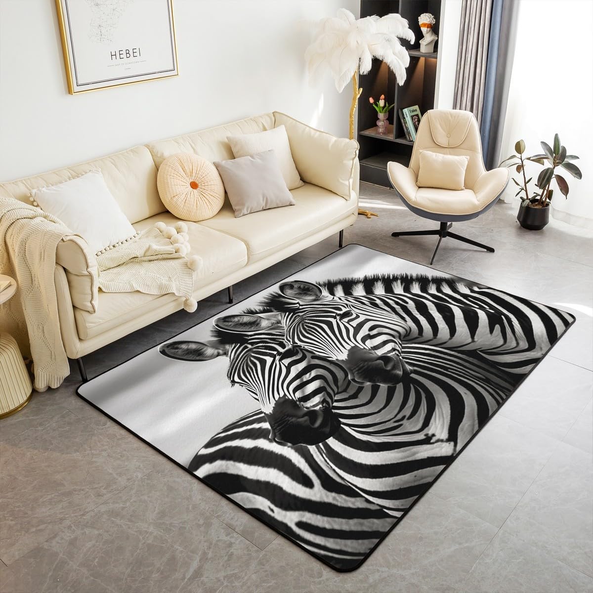 Dinosaur Astronaut Area Rug 5'x7' Floor Mat Rugs for Living Room Bedroom Decor Fluffy Soft Flannal Outer Space Dino Carpet Rug,Soft Decorative Carpet