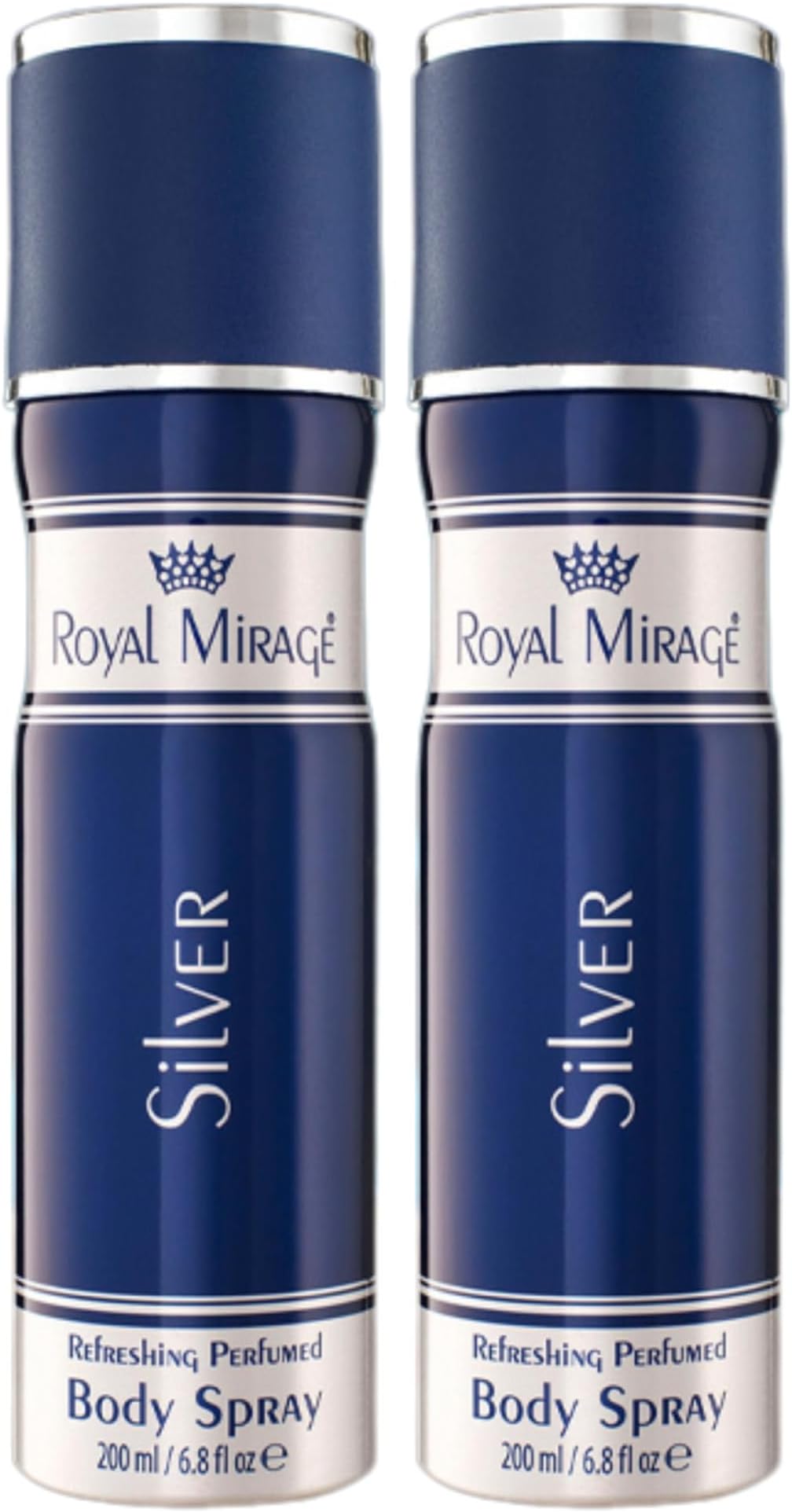 Silver Body Spray | All-Day Freshness | Unisex Perfume | Timeless Sophistication | Long-Lasting Fragrance | Citrus, Floral & Woody Notes | Affordable Luxury | 200ml (Pack of 2)