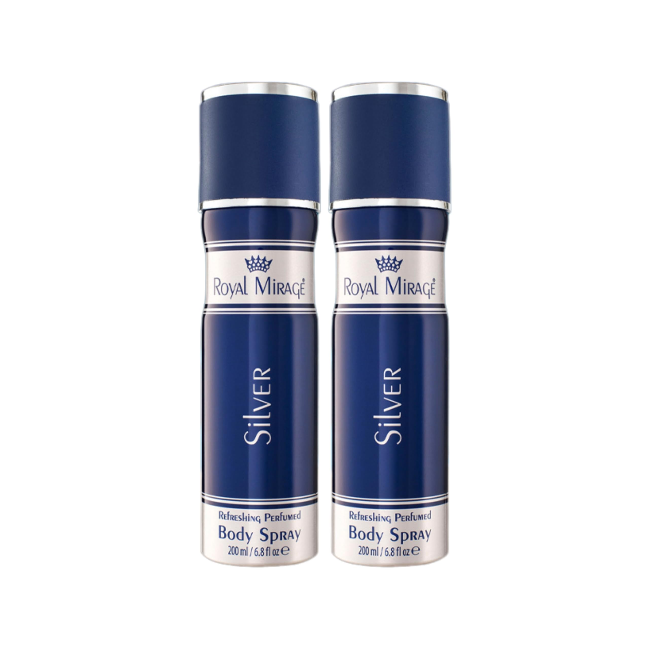 Royal Mirage Silver Body Spray | All-Day Freshness | Unisex Perfume | Timeless Sophistication | Long-Lasting Fragrance | Citrus, Floral & Woody Notes | Affordable Luxury | 200ml (Pack of 2)-image-29