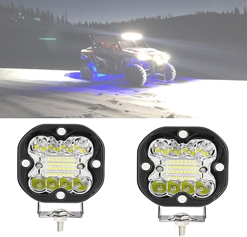 Paquete de 2 luces LED para cápsulas, 3 pulgadas, 66 W, luces LED de conducción con haz combinado de inundación puntual, barras de luz automotriz disponible en Yaxa Peru