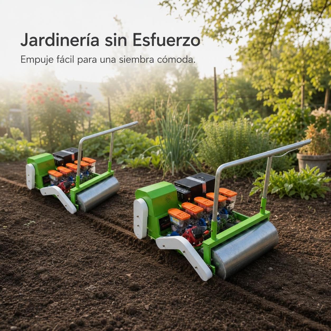 per verdure e orto manuale di precisione, Attrezzo a spinta per giardinaggio, semi, Seminatrice a spinta manuale a fila singola