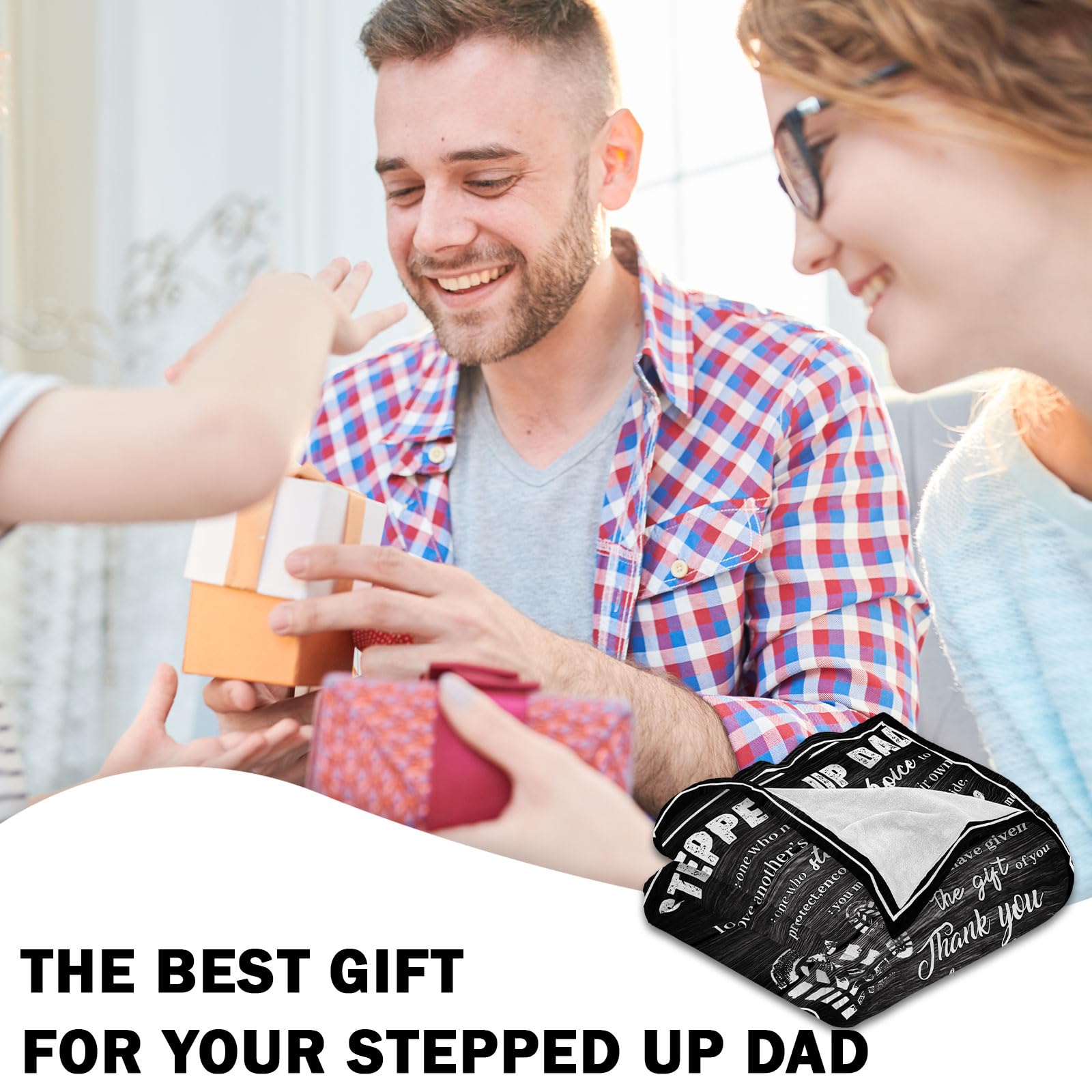 Bocfonu Cozy Throw Blanket - Perfect For Lounging, Bonus Dad Gift Idea - View #4
