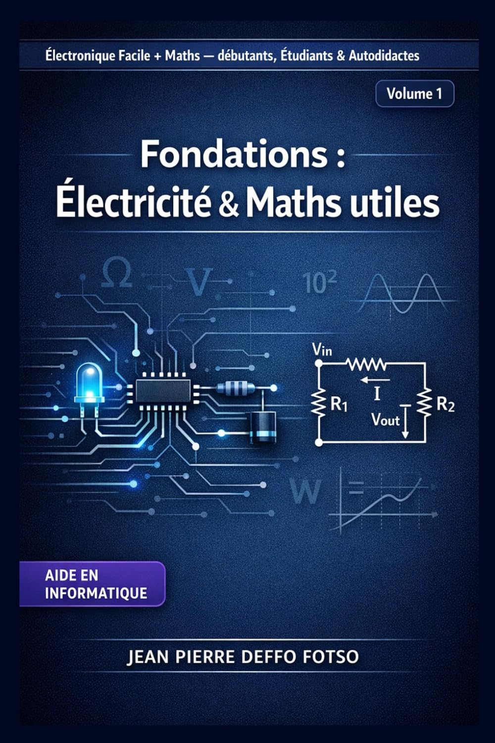 Collection Électronique Facile + Maths Débutants, Étudiants & Autodidactes - Volume 1 Fondations : Électricité & Maths utiles