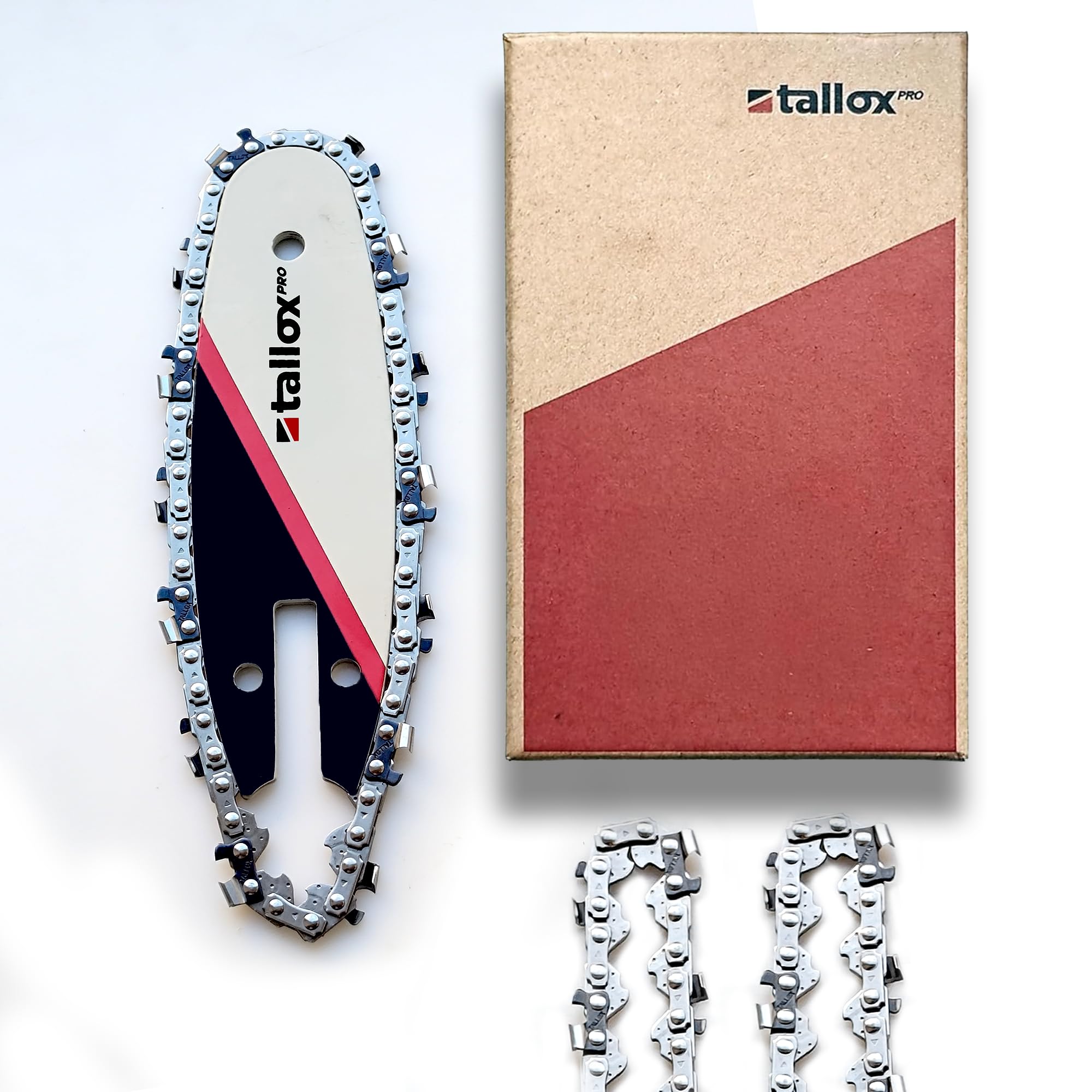 tallox Schwert und 3 Sägeketten 1/4" 1,1 mm 28 TG kompatibel mit Stihl GTA 26