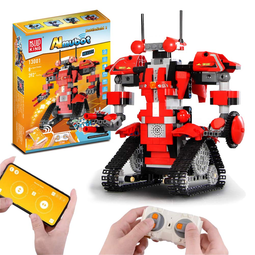 kuman STEM Building Block Robot Toy for Kids, Remote Control Robot Educational Building Blocks Toys Gift for Boys Girls Kids 392PCS
