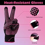 2025 New Updated VASLON One-Step Hair Dryer & Volumizer Hot Air Brush, 4-in-1 Hair Dryer Brush Styler for Straightening, Curling, Salon Negative Ion Ceramic Lightweight Blow Dryers Straightener Curl Hair Brush Heat Resistant Gloves