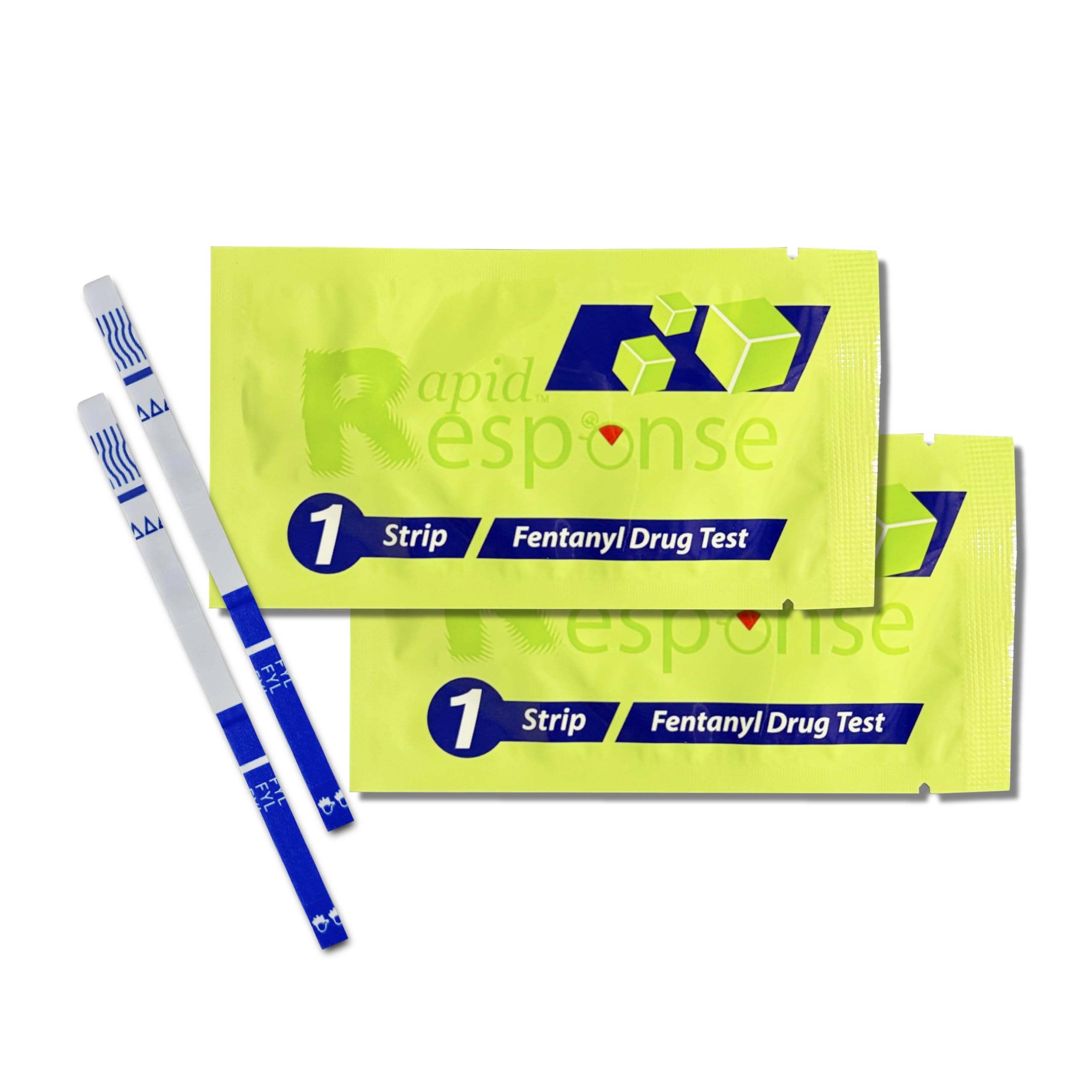 Rapid Response Fentanyl Test Strips – Harm Reduction & Overdose Prevention – Tests for Fentanyl and Analogues – Accurate, Quick Results – 2 Pack (Individually Packaged)