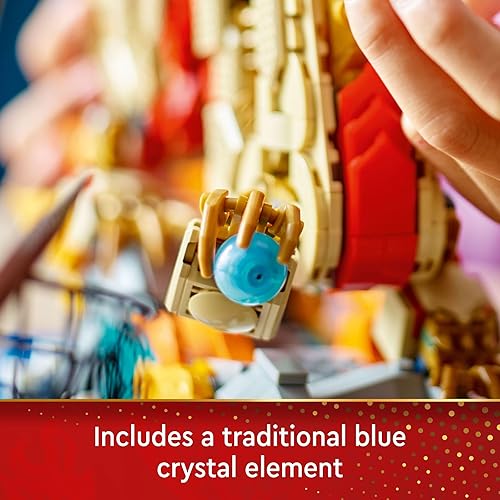 Miniatura 5 de LEGO Figura de dragón auspicioso del festival de primavera, juego de construcción de juguete de dragón, gran decoración de festival de primavera o