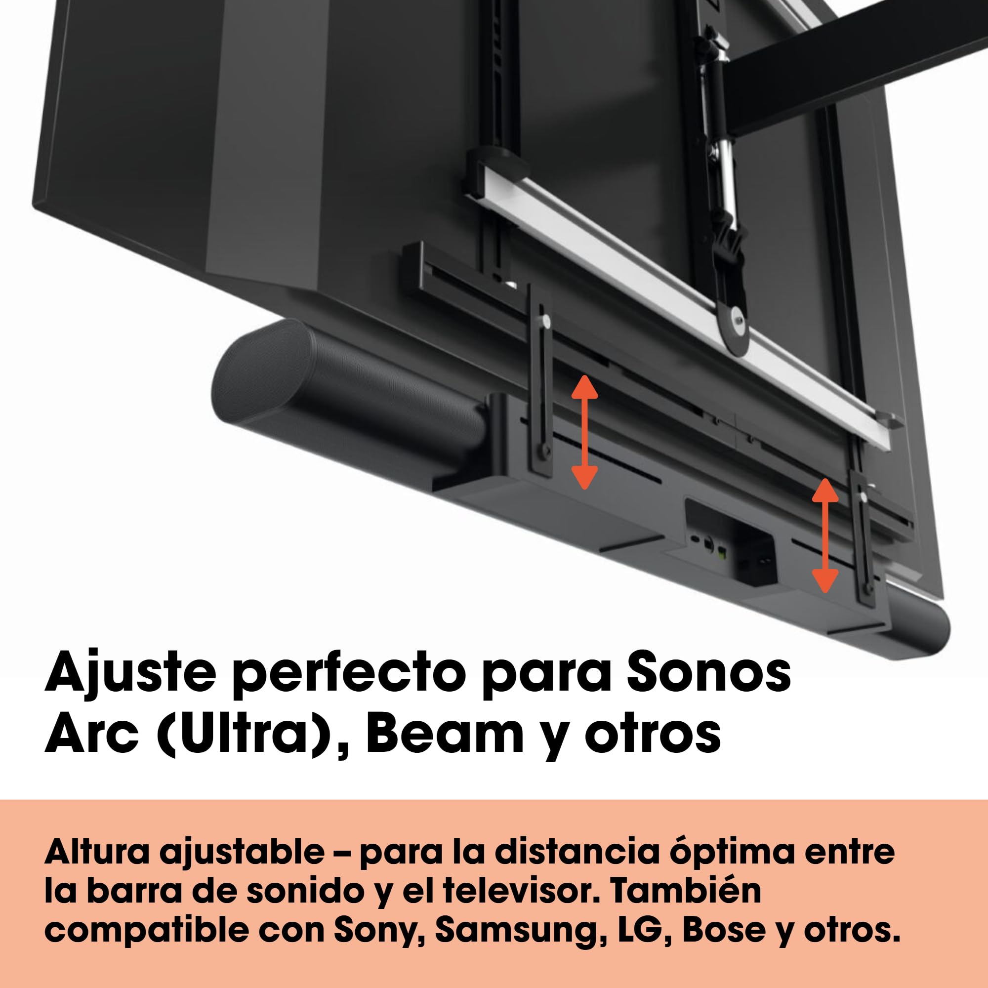 Vogel's Soporte Premium para Barra de Sonido - Montaje en Soportes para TV