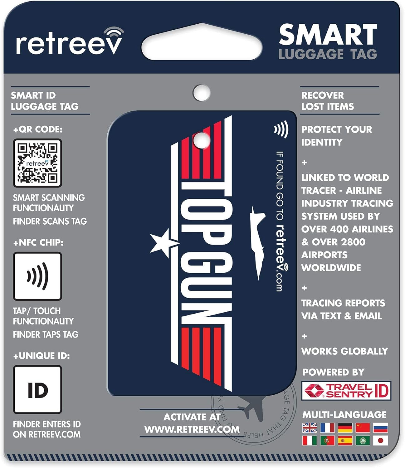 retreev Smart Luggage Tag NFC  Enabled Luggage Tags for Your Bag