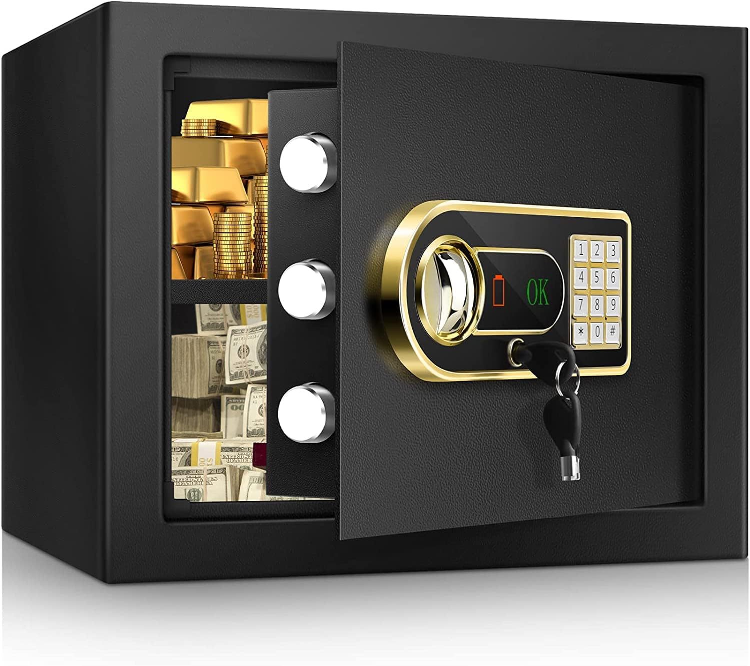 Beemyi fireproof safe box for home,coffre fort safe box with Digital