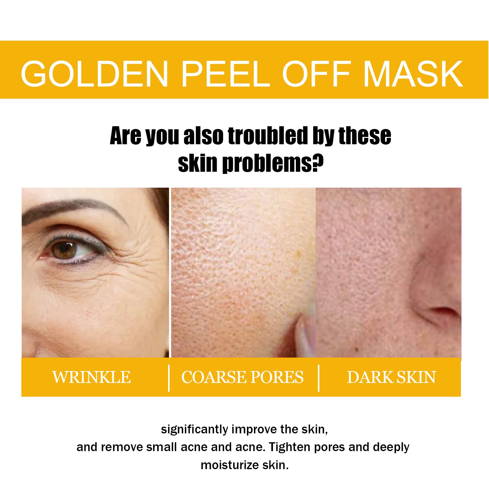 Gold Foli maska peel-off, 98% złotej folii, maska peel-off, maska na twarz, złuszczająca maska, przeciwzmarszczkowa maska, maseczka przeciwzmarszczkowa, ujędrniająca
