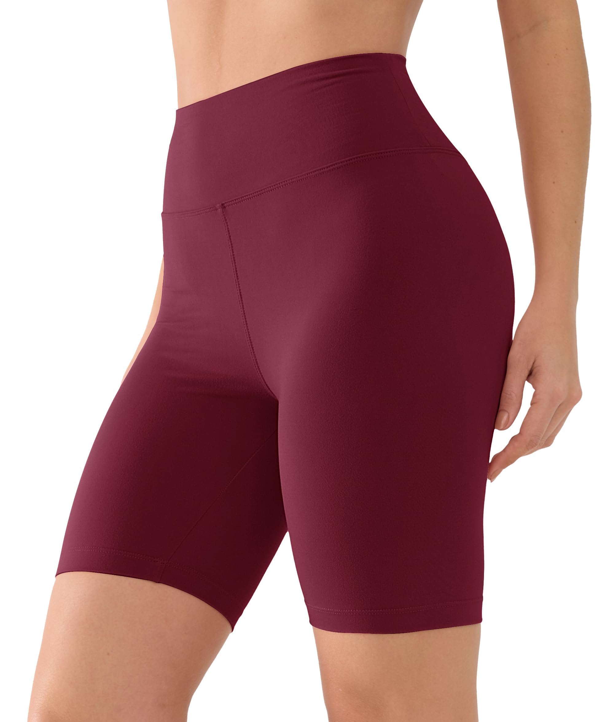 BAYDI Creamlush Radlerhose Damen - 20 cm Bequeme Kurze Sporthose mit Hoher Taille für Yoga Pilates Freizeit Alltag
