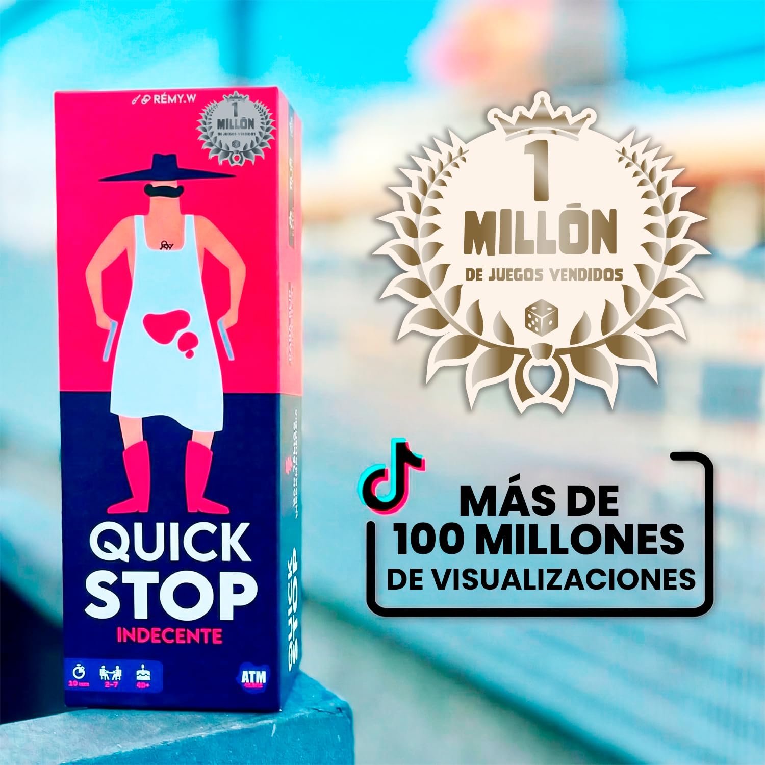 ATM Gaming Guatafac + Quickstop - Juegos de Mesa Adultos - Juego de Cartas Divertido para Fiestas y Previas - Más de 1 Millón de Jugadores - Dinámico, Rápido y Atrevido