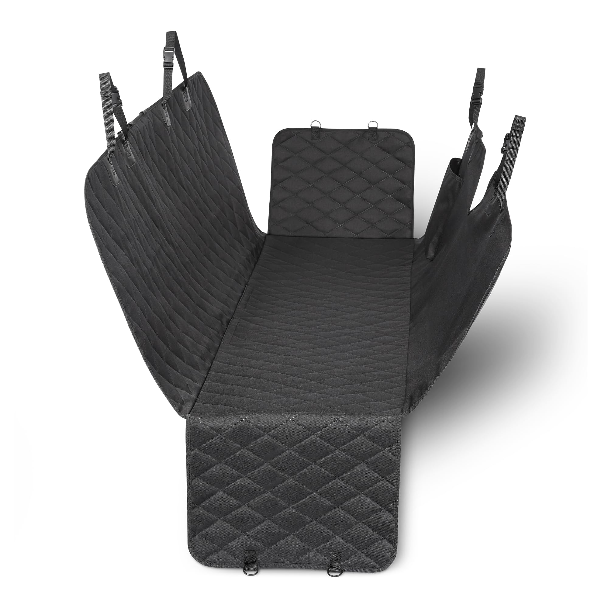 Amazon Basics, Coprisedile per auto per animali domestici, 100% impermeabile, resistente 600D, nero