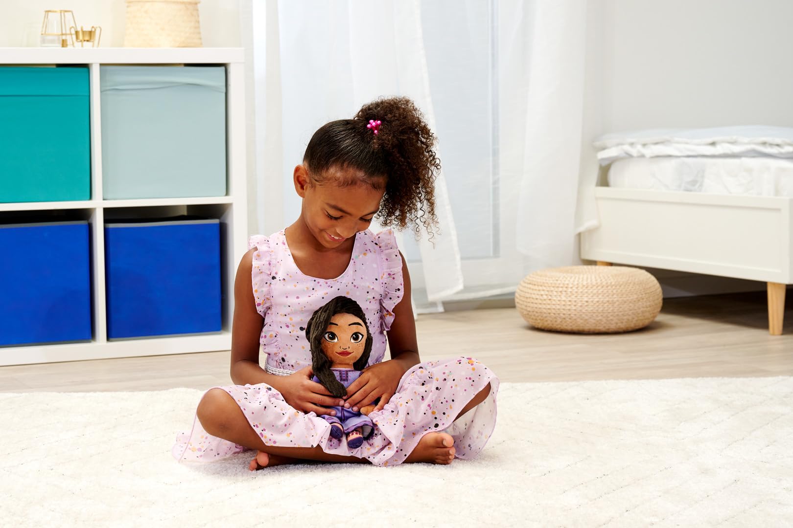 Disney Wish Asha 25cm, soft cuddly character, Purple, 30cm - Image 4
