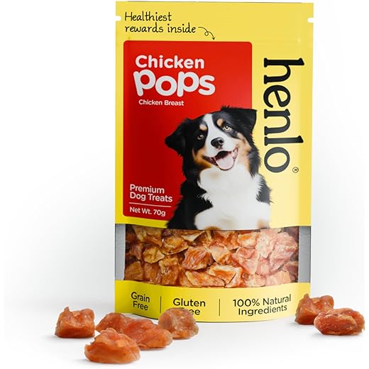 Henlo Chicken Pops Dog Treats 70g