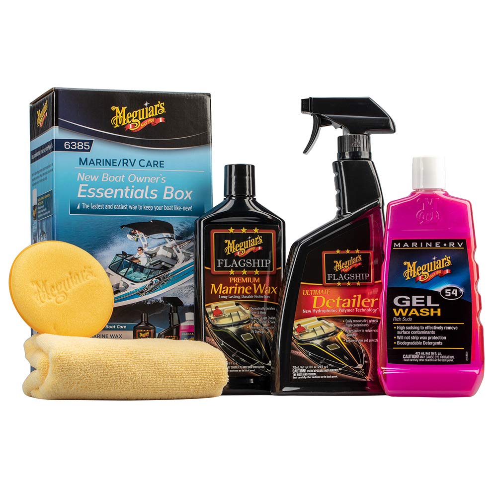 Meguiar's M6385 Marine/RV Care New Boat Owner's Essentials Box Kit