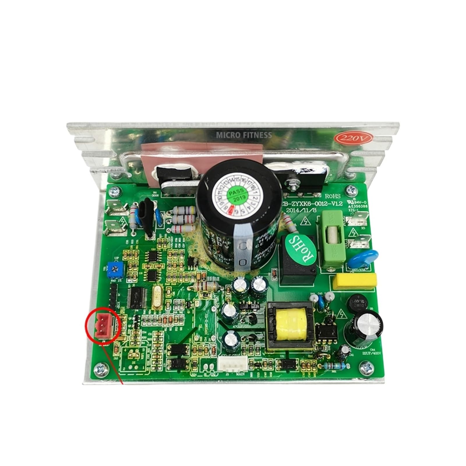 Genterun 3Pin Pcb-Zyxk6-0012-V1.2 Treadmill Motor Controller Pcb Zyxk6 0012 V1.1 Treadmill Circuit Board Control Board Zyxk6 Zy-Xk-Z(220V-240V,)