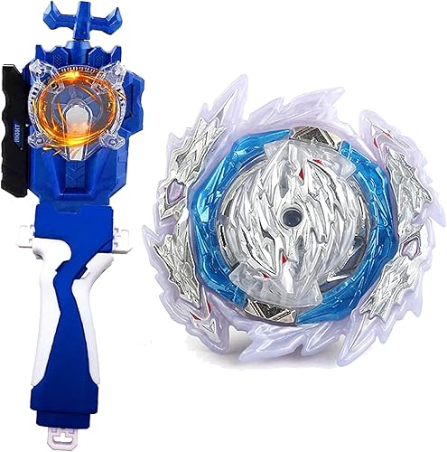 Metal Fusion Games Blade Toy Set Sparking Launcher Grip Bey Battling Top Burst DB Booster B-189 Guilty Longinus.Kr.MDs-2 Juego de lanzador izquierdo