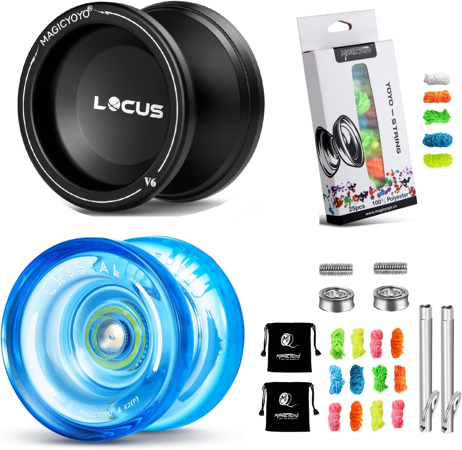 MAGICYOYO Professional Yoyo String 25 Pack, Pro Dual